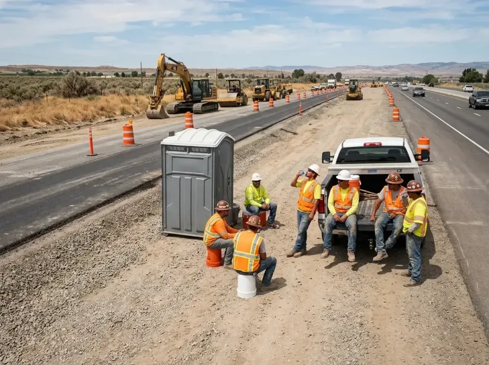 highway-road-construction-crew-007 — frequently asked questions, Porta Potty and Restroom Rentals in DeWitt, IA
